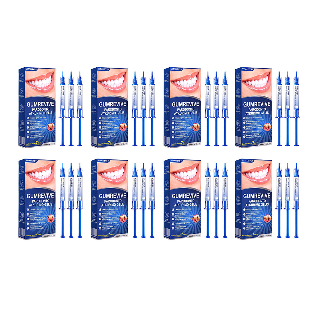 Rekomenduojamas odontologų 👨⚕️🦷🛡️ Vitalisys® GumRevive – regeneruojantis dantenų gelis 🐟🖤