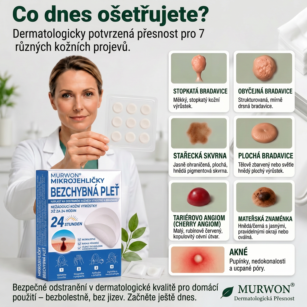 👩‍⚕️💯 Oficiální obchod | MURWON® 🌥️ Mikrojehličková náplast pro odstranění kožních nedokonalostí (Pro kožní výrůstky, drobné kožní útvary, bradavice, mateřská znaménka, stařecké skvrny a pigmentové nepravidelnosti.)❤️