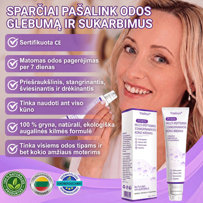 🇱🇹 Dermatologų rekomenduojama🥇 | 🍎Vitalisys® PDRN“daugiapeptidis masažuojamasis kūno kremas – Anti-senėjimo, drėkinamasis,stangrinamasis,odą regeneruojantis,sulyginantis,spuogų ir dėmių šalinimo,karpų ir apgamų šalinimo, psoriazės palengvinimo priemonė.❤️