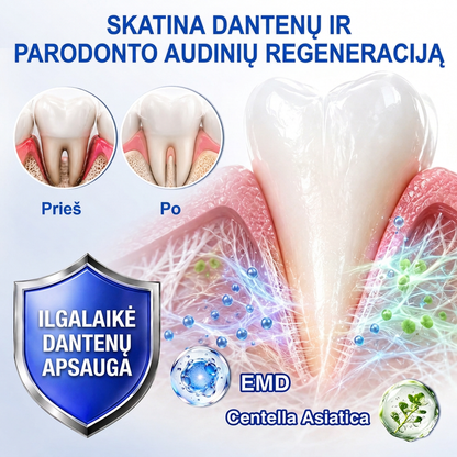 Rekomenduojamas odontologų 👨‍⚕️🦷🛡️ Vitalisys® GumRevive – regeneruojantis dantenų gelis 🐟💙