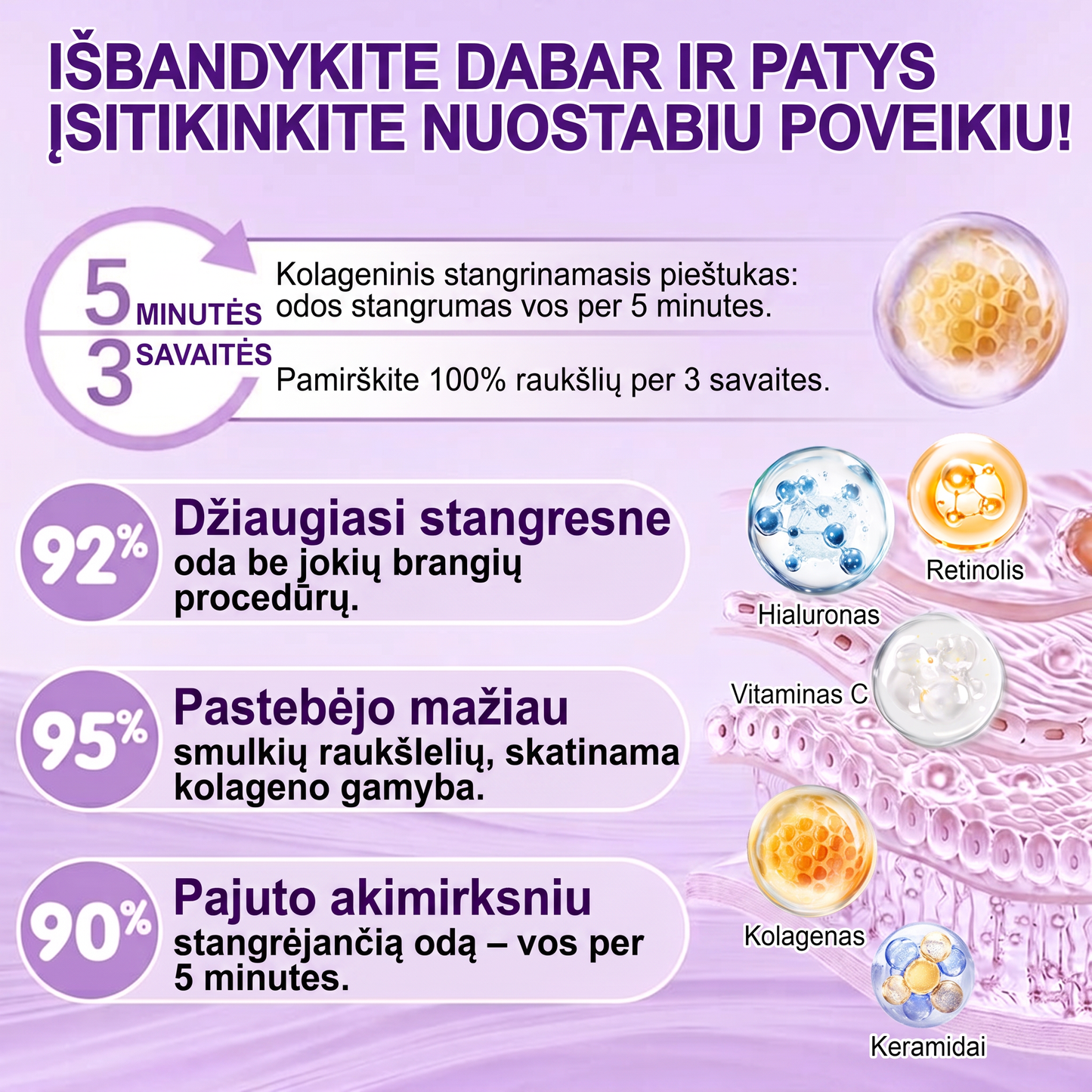 🇱🇹 Dermatologų rekomenduojama🥇 | 🍎Vitalisys® PDRN“daugiapeptidis masažuojamasis kūno kremas – Anti-senėjimo, drėkinamasis,stangrinamasis,odą regeneruojantis,sulyginantis,spuogų ir dėmių šalinimo,karpų ir apgamų šalinimo, psoriazės palengvinimo priemonė.❤️