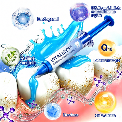 Rekomenduojamas odontologų 👨‍⚕️🦷🛡️ Vitalisys® GumRevive – regeneruojantis dantenų gelis 🐟💙