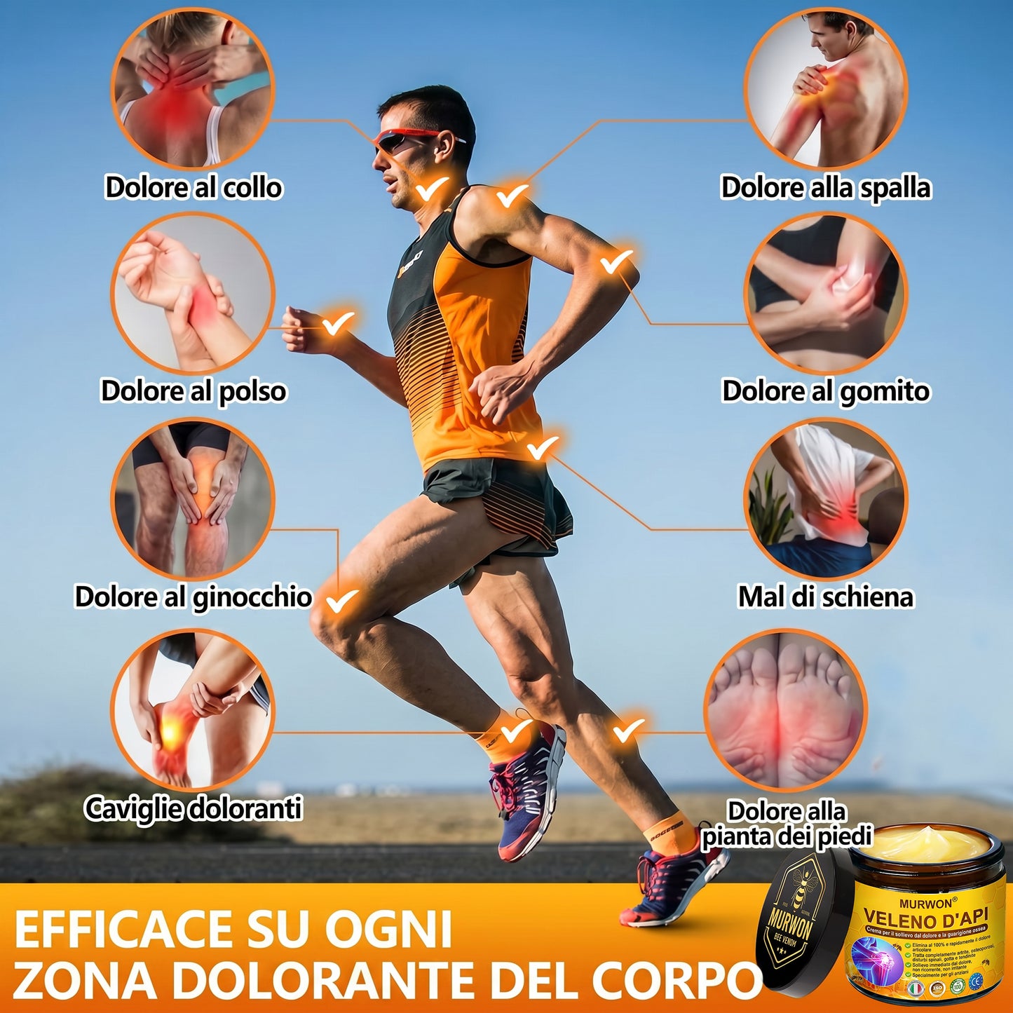 30% Discount🎁🎁|𝐌𝐔𝐑𝐖𝐎𝐍® Bee Venom Pain-Relief Bone Healing Cream ✨✨✨(Specially for older adults)