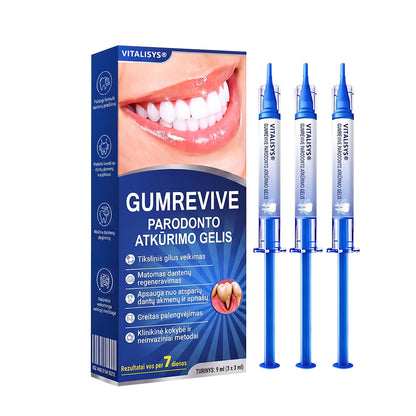 Rekomenduojamas odontologų 👨‍⚕️🦷🛡️ Vitalisys® GumRevive – regeneruojantis dantenų gelis 🐟💙