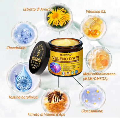 30% Discount🎁🎁|𝐌𝐔𝐑𝐖𝐎𝐍® Bee Venom Pain-Relief Bone Healing Cream ✨✨✨(Specially for older adults)