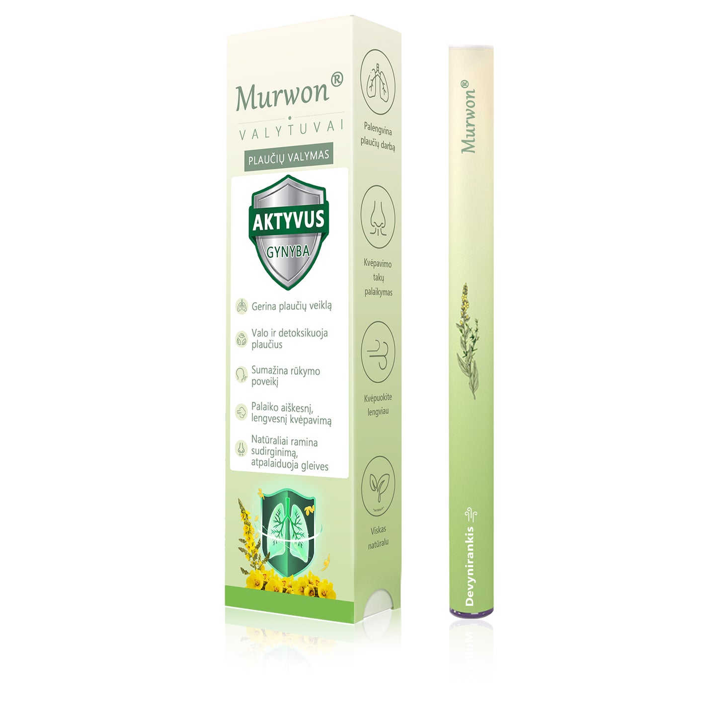 🇱🇹 Aukštos kokybės lietuviškas produktas, pristatymas visoje šalyje 🥇 Murwon® vaistažolių plaučių valymo inhaliatorius 🍇(👨‍⚕️ Pagalba kosulio, uždegimo, dusulio, skrepliavimo, nosies užgulimo, bronchito, alergijų ir plaučių problemų atveju) ❤️