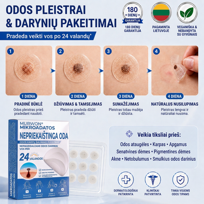👩‍⚕️💯 Oficiální obchod | MURWON® 🌥️ Mikrojehličková náplast pro odstranění kožních nedokonalostí (Pro kožní výrůstky, drobné kožní útvary, bradavice, mateřská znaménka, stařecké skvrny a pigmentové nepravidelnosti.)❤️