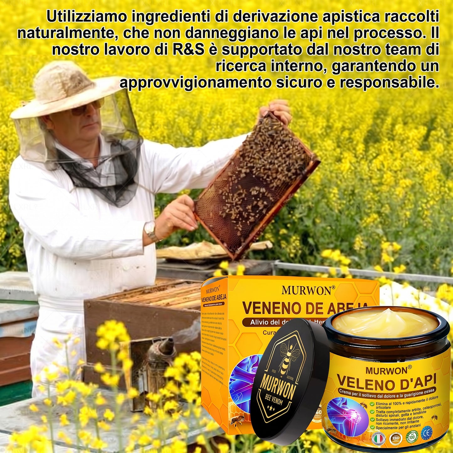 30% Discount🎁🎁|𝐌𝐔𝐑𝐖𝐎𝐍® Bee Venom Pain-Relief Bone Healing Cream ✨✨✨(Specially for older adults)