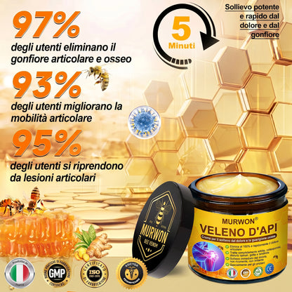 30% Discount🎁🎁|𝐌𝐔𝐑𝐖𝐎𝐍® Bee Venom Pain-Relief Bone Healing Cream ✨✨✨(Specially for older adults)