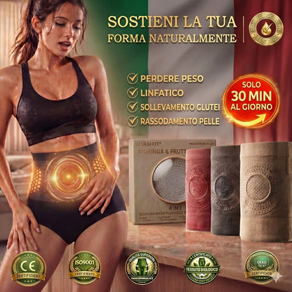 Flagship Store Ufficiale💟𝐁𝑳𝑼𝐄𝐒𝐇𝑶𝑻® 2026 Moringa & Berberina 4-in-1 Pantaloncini Modellanti a Micro-Particelle e Brucia-Grassi
