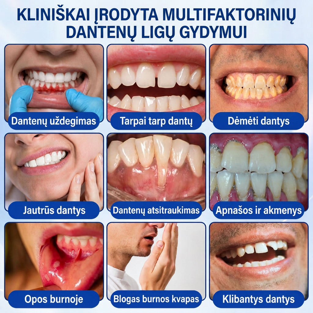 Rekomenduojamas odontologų 👨‍⚕️🦷🛡️ Vitalisys® GumRevive – regeneruojantis dantenų gelis 🐟💙