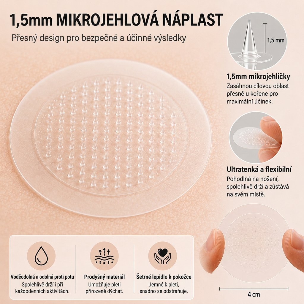 👩‍⚕️💯 Oficiální obchod | MURWON® 🌥️ Mikrojehličková náplast pro odstranění kožních nedokonalostí (Pro kožní výrůstky, drobné kožní útvary, bradavice, mateřská znaménka, stařecké skvrny a pigmentové nepravidelnosti.)❤️