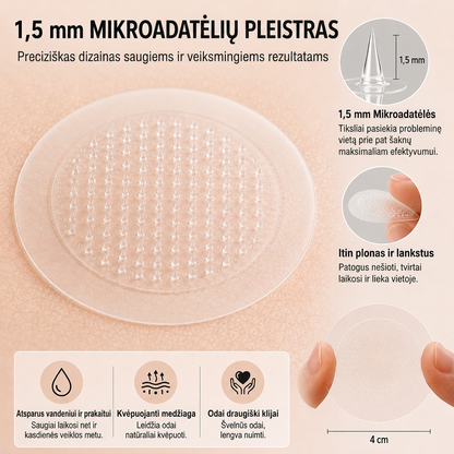 👩‍⚕️💯 Oficiální obchod | MURWON® 🌥️ Mikrojehličková náplast pro odstranění kožních nedokonalostí (Pro kožní výrůstky, drobné kožní útvary, bradavice, mateřská znaménka, stařecké skvrny a pigmentové nepravidelnosti.)❤️