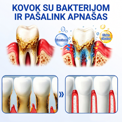Rekomenduojamas odontologų 👨‍⚕️🦷🛡️ Vitalisys® GumRevive – regeneruojantis dantenų gelis 🐟💙
